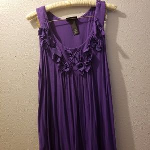 Lane Bryant Purple Flowy Tank